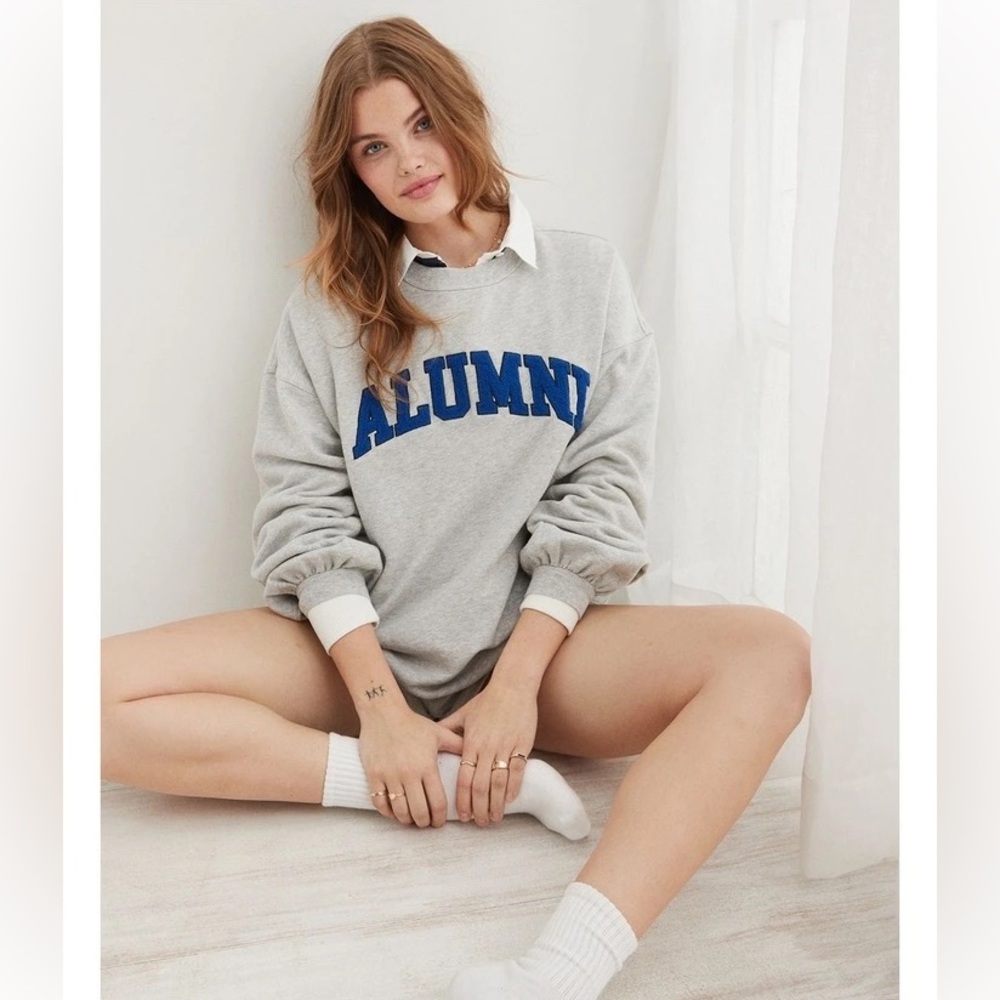 Aerie Real Crew ALUMNI Sweatshirt .